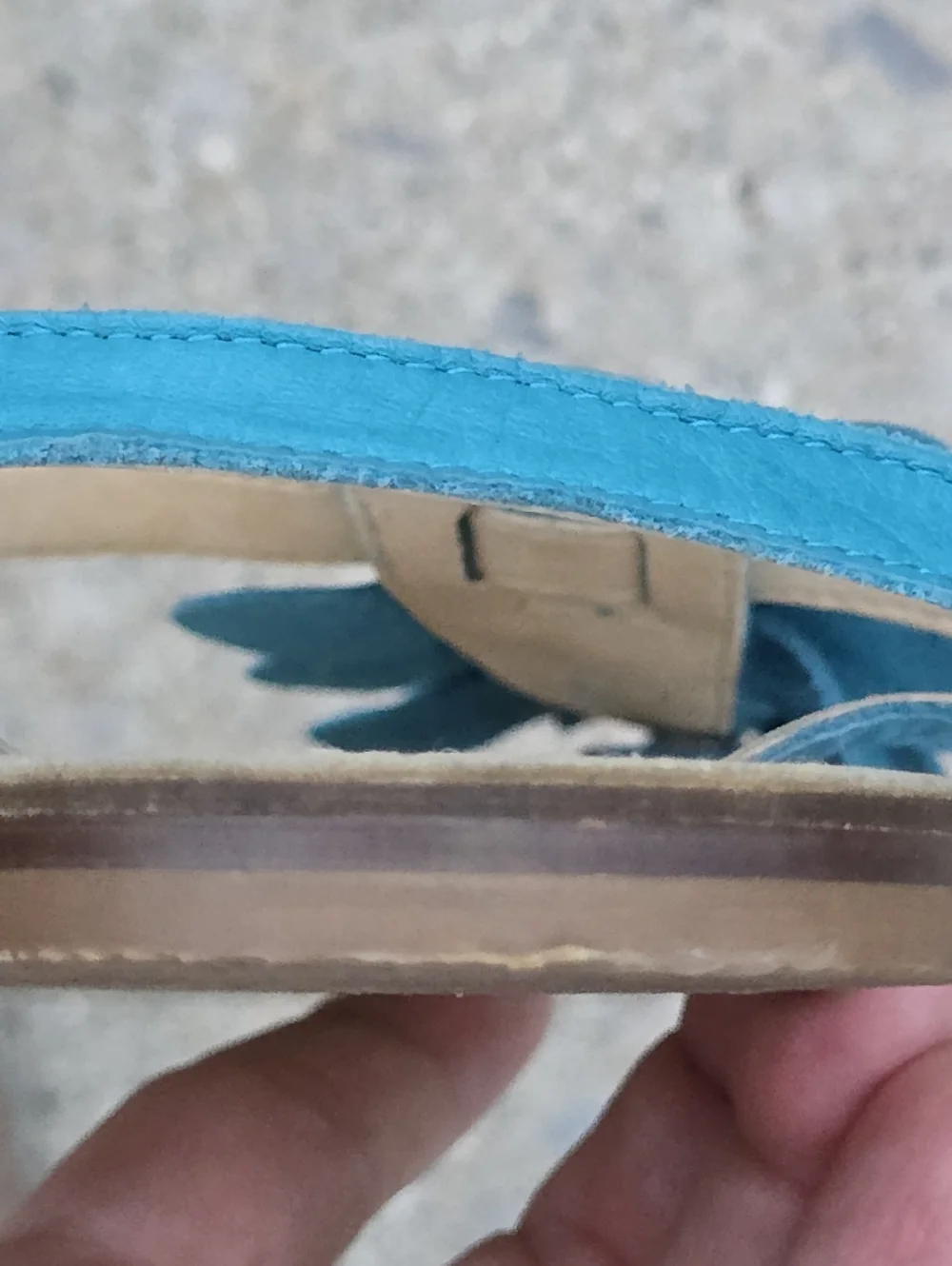 Garnet Hill Sandals Sz 7 Leather Thong Sandals Strappy Boho Vacation Resort - Picture 8 of 11